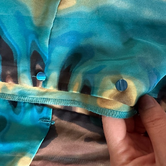 Funky Button Down Top - Picture 7 of 8